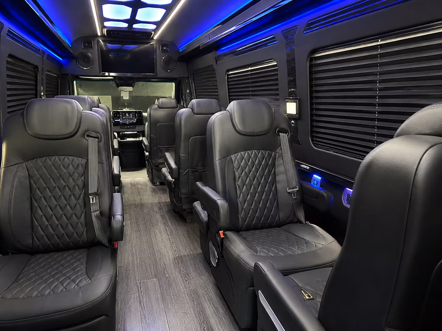 westminster 18 passenger sprinter van inside